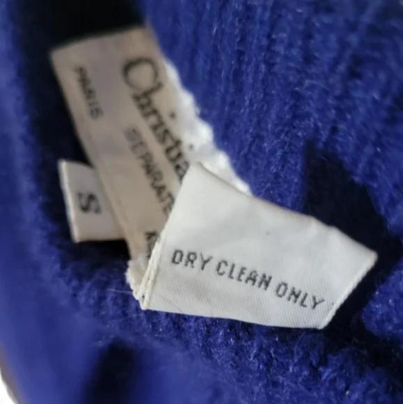 Vintage 80s Dior Suit Set Skirt and Sweater Set Retro Size Small Women's…